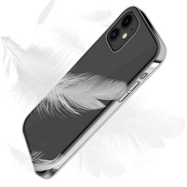 iPhone 14 Slim Transparent Jelly Case Cover: Lightweight, Non-Slip, Tough Build, Wireless Charging Compatible
